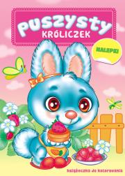 Okładka książki Puszysty Króliczek. Książka do kolorowania