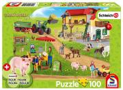 Puzzle 100 Schleich Ekologiczna żywność + figurka. Wydawca: Schleich. Dadada.pl Opakowanie Puzzle 100 Schleich Ekologiczna żywność + figurka