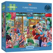 Puzzle 500 XL Futrzaści przyjaciele G3. Wydawca: Gibsons. Dadada.pl Opakowanie Puzzle 500 XL Futrzaści przyjaciele G3