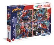 Opakowanie Puzzle Supercolor 4w1 20+60+100+180 Spider-Man