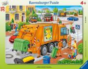 Opakowanie Puzzle w ramce 35 Śmieciarka