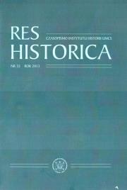 Okładka książki Res Historica T.35