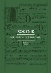 Rocznik Biblioteki Narodowej T.LI 2020. Autor: praca zbiorowa. Dadada.pl Okładka książki Rocznik Biblioteki Narodowej T.LI 2020