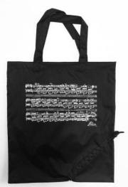 Opakowanie Torba na zakupy czarna - nuty Chopina