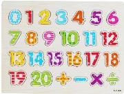 Opakowanie Układanka drewniana liczby