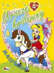 Urocze królewny 4. Maluj wodą. Autor: Mariola Budek. Dadada.pl Okładka książki Urocze królewny 4. Maluj wodą