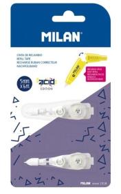 Opakowanie Wkłady zapasowe do korektora Acid 2szt MILAN