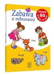 Zabawa z rebusami. Autor: Ilona Czarkowska. Dadada.pl Okładka książki Zabawa z rebusami
