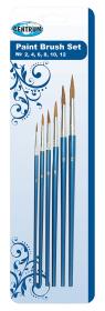 Opakowanie Zestaw pędzli okrągłych  6 szt (nr 2,4,6,8,10,12 ) blistr 80656