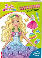 Okładka książki Barbie dreamtopia Brokatowe ubieranki SDLB-1401