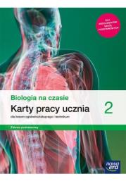 Okładka książki Biologia na czasie 2. Karty pracy ucznia dla liceum ogólnokształcącego i technikum. Zakres podstawowy