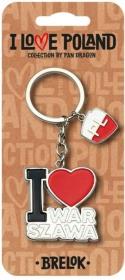 Opakowanie Brelok I love Poland Warszawa ILP-BRE-B-WAR-05
