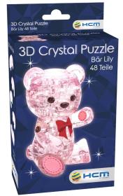Crystal puzzle Miś Lily różowy. Wydawca: Bard Centrum Gier. Dadada.pl Opakowanie Crystal puzzle Miś Lily różowy