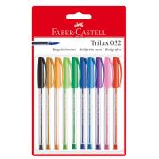 Opakowanie Długopis Faber-Castell Trilux 032 Colour Blister 10 sztuk
