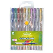 Opakowanie Długopisy żelowe brokatowe 10 kolorów CRICCO