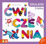 Edulatki. Ćwiczenia 2-latka. Autor: Katarzyna Borecka. Dadada.pl Okładka książki Edulatki. Ćwiczenia 2-latka