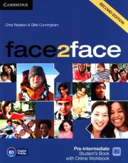face2face pre Intermediate Student's Book  with Online Workbook. Autor: Redstone Chris, Cunningham Gillie. Dadada.pl Okładka książki face2face pre Intermediate Student's Book  with Online Workbook