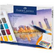 Opakowanie Farby akwarelowe Faber-Castell w kostkach 36 kolorów