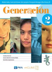 Generacion 2 Materiały ćwiczeniowe do języka hiszpańskiego dla klasy 8. Autor: Fernandez Herrero Cristina, Aurora Martin de Santa Olalla, Ujazdowska Dominika. Dadada.pl Okładka książki Generacion 2 Materiały ćwiczeniowe do języka hiszpańskiego dla klasy 8