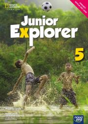 Język angielski Junior Explorer podręcznik dla klasy 5 szkoły podstawowej EDYCJA 2021-2023. Autor: Katarzyna Kłopska, Mrozik-Jadacka Marta. Dadada.pl Okładka książki Język angielski Junior Explorer podręcznik dla klasy 5 szkoły podstawowej EDYCJA 2021-2023