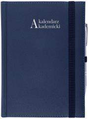 Okładka książki Kalendarz 2021/2022 akademicki A5 tygodniowy CROSS z gumką granat