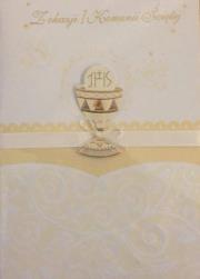 Karnet Komunia Premium B6 + koperta wzór nr 005. Wydawca: Panorama. Dadada.pl Opakowanie Karnet Komunia Premium B6 + koperta wzór nr 005