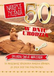 Opakowanie Karnet Urodziny 50 GM-651