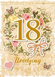 Opakowanie Karnet Urodziny Osiemnastka GM-593