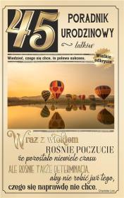 Opakowanie Kartka okolicznościowa Urodziny 45 U75