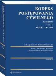 Okładka książki Kodeks postępowania cywilnego Komentarz T.4 Artykuły 730-1088