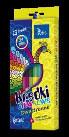 Opakowanie Kredki ołówkowe Tetis dwustronne 24 kolory/12 sztuk