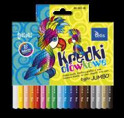 Opakowanie Kredki ołówkowe Tetis okrągłe jumbo 18 kolorów