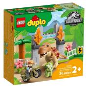 Opakowanie Lego DUPLO Ucieczka tyranozaura i triceratopsa