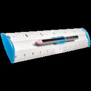 Okładka książki Linijka aluminiowa Tetis 30 cm niebieska (BL040-NC)