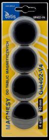 Opakowanie Magnesy do tablic Tetis czarne 40mm/4