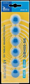 Opakowanie Magnesy do tablic Tetis niebieskie 20mm/6