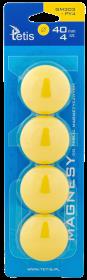 Opakowanie Magnesy do tablic Tetis żółte gładkie 40mm/4