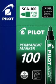 Opakowanie Marker permanentny SCA-100 Zielony 12 sztuk