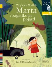 Marta i zagadkowy pojazd. Czytam sobie. Poziom 1. Autor: Ewa Poklewska-Koziełło (ilus. Dadada.pl Okładka książki Marta i zagadkowy pojazd. Czytam sobie. Poziom 1