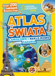National Geographic Kids. Atlas świata. Łamigłówki. Autor:   Praca zbiorowa. Dadada.pl Okładka książki National Geographic Kids. Atlas świata. Łamigłówki