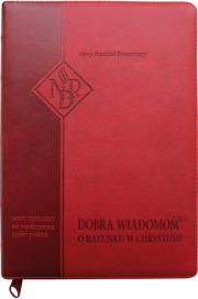 Okładka książki Nowy Testament NPD, czerwona, suwak i paginatory