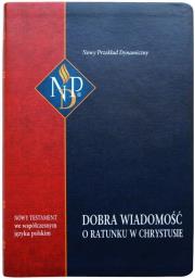Okładka książki Nowy Testament NPD, kolorowa z paginatorami