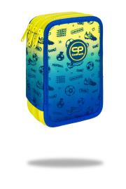 Piórnik Coolpack  potrójny z wyposażeniem JUMPER 3FOOTBALL 2T. Wydawca: Patio. Dadada.pl Opakowanie Piórnik Coolpack  potrójny z wyposażeniem JUMPER 3FOOTBALL 2T