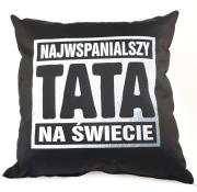 Opakowanie Poduszka czarna. Najwspanialszy Tata na świecie