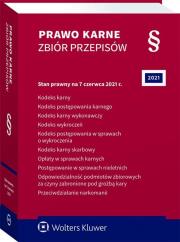 Okładka książki Prawo karne Zbiór przepisów w.61/2021