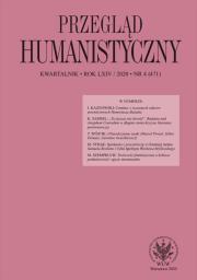Okładka książki Przegląd Humanistyczny 3/2020