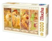 Opakowanie Puzzle 1000 Alfons Mucha, Cztery pory roku