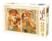Opakowanie Puzzle 1000 Alfons Mucha, Owoc i kwiat