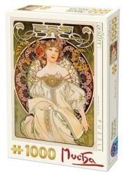 Opakowanie Puzzle 1000 Alfons Mucha, Zadumana
