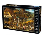 Opakowanie Puzzle 1000 Brueghel, Przysłowia